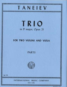 Taneyev, S: Trio D major D major op. 21