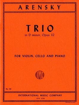Arensky, A S: Trio D minor op. 32