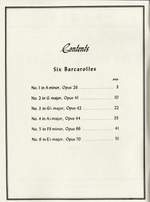 Fauré, G: Six Barcarolles Product Image