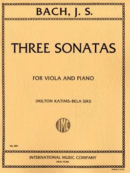 Bach, J S: Three Viola da Gamba Sonatas BWV1027-1029