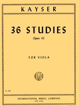Kayser, H E: 36 Studies op.43