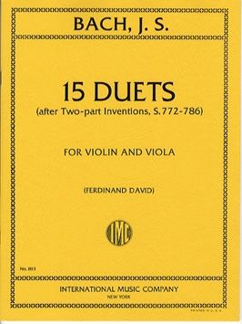 Bach, J S: 15 Duets