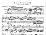 Bach, J S: Four Duets Product Image