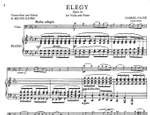Fauré, G: Elegy op.24 Product Image