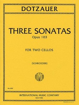 Dotzauer, J J F: Three Sonatas op. 103