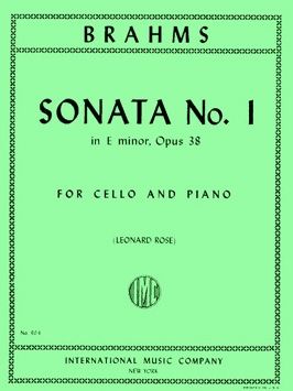 Brahms, J: Sonata No. 1 in E minor op. 38