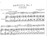 Brahms, J: Sonata No. 1 in E minor op. 38 Product Image