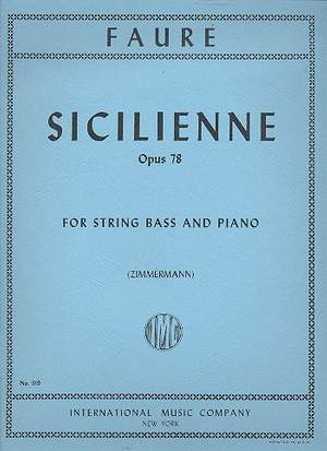 Fauré, G: Sicilienne Op. 78
