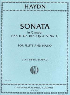 Haydn, J: Sonata in G Major op. 77/1 Hob. III, No.81d