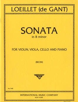 Loeillet de Gant, J B: Sonata B minor
