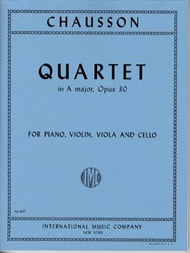 Chausson, E: Quartet A major op. 30