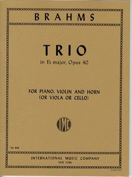 Brahms, J: Trio in E flat major op. 40