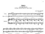 Brahms, J: Trio in E flat major op. 40 Product Image