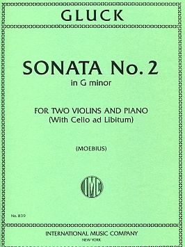 Gluck: Sonata No.2 G Min 2 Vln Pft