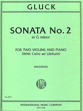 Gluck: Sonata No.2 G Min 2 Vln Pft