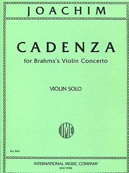 Joachim, J: Cadenzas for Brahms Violin Concerto