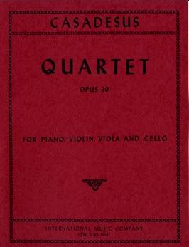Casadesus, R: Quartet op. 30