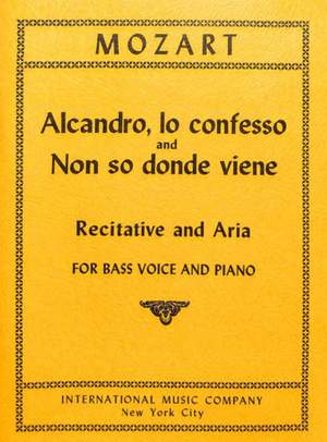 Mozart, W A: Alcandro, Io confesso and Non so donde vienefor