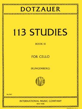 Dotzauer: 113 Cello Studies Volume 3