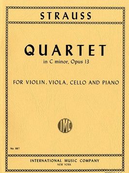 Richard Strauss: Piano Quartet in C minor, Op. 13