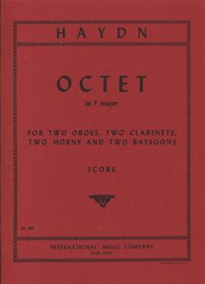 Haydn, J: Octet in F major