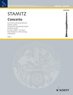 Stamitz, J W A: Concerto Bb major