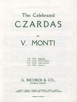 Monti: Czardas No.1