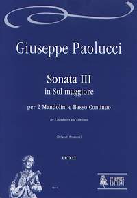 Paolucci, G: Sonata III in G major