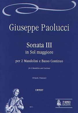 Paolucci, G: Sonata III in G major G major