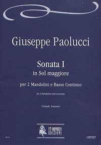 Paolucci, G: Sonata I in G major