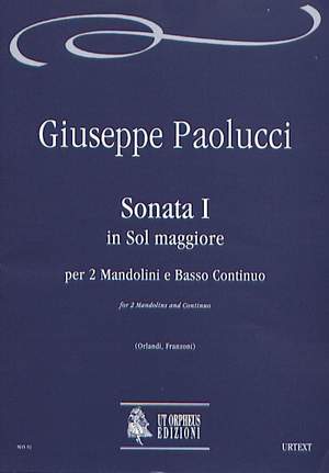 Paolucci, G: Sonata I in G major