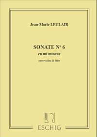 Leclair: Sonate Op.3, No.6 in E minor