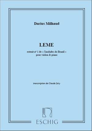 Milhaud: Saudades do Brazil Op.67, No.1: Leme