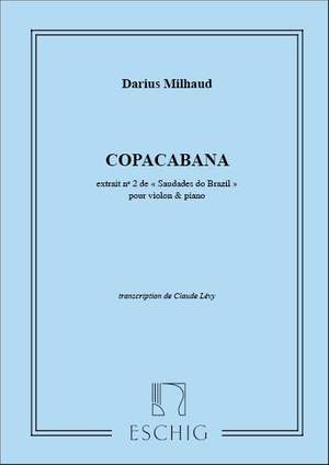 Milhaud: Saudades do Brazil Op.67, No.2: Copacabana