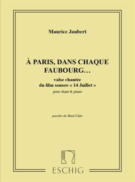 A Paris, dans chaque Faubourg (Valse)