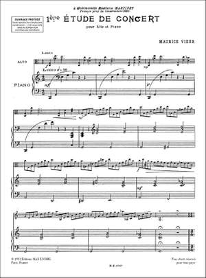 Vieux: 6 Etudes de Concert No.1 in C major