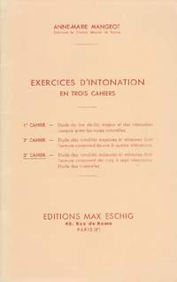 Mangeot: Exercices d'Intonation Vol.3