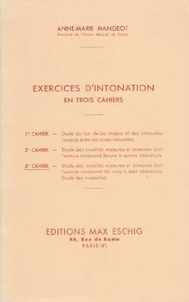 Mangeot: Exercices d'Intonation Vol.3