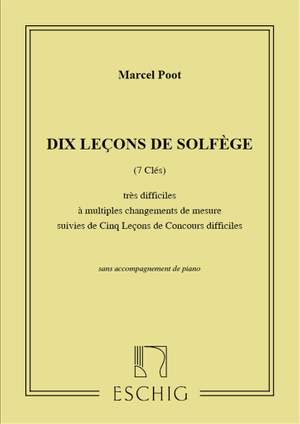 Poot: 10 Leçons de Solfège à 7 Clés Vol.2: Sans Accompagnement