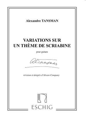 Tansman&#x3A;&#x20;Variations&#x20;sur&#x20;un&#x20;Th&#x00E8;me&#x20;de&#x20;Scriabine