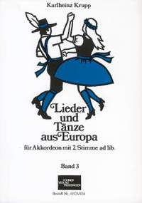 Krupp, K: Lieder und Tänze aus Europa Vol. 3