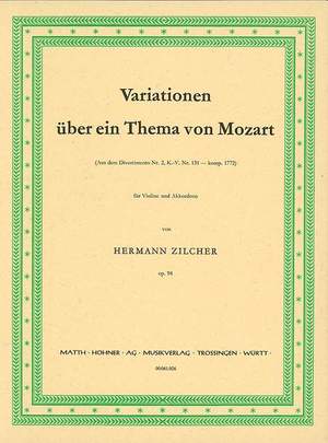 Zilcher, H: Variations on a Theme of Mozart op. 94 KV 131