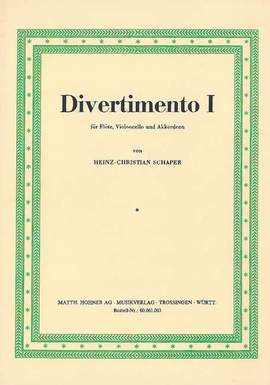 Schaper, H: Divertimento I