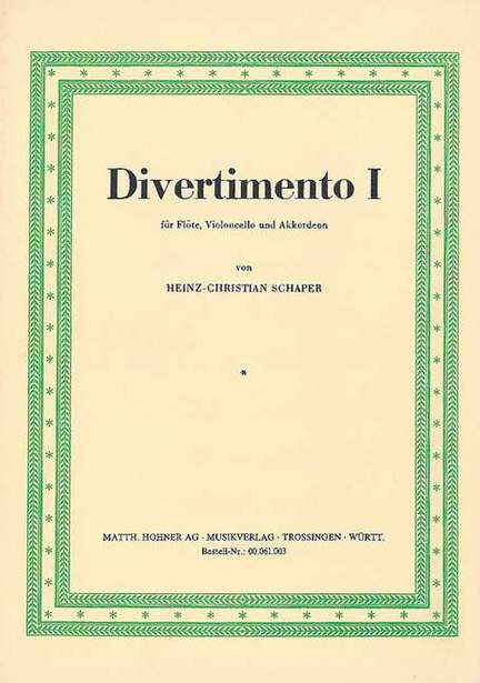 Schaper, H: Divertimento I
