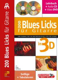 Scholl, I: 200 Blues Licks Für Gitarre In 3d