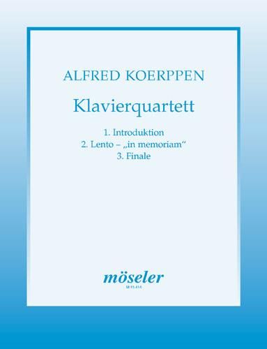 Koerppen, A: Piano quartet