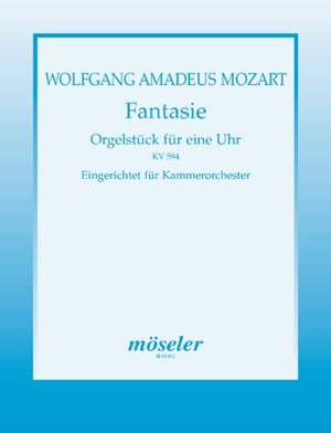 Mozart, W A: Fantasia F minor KV 594
