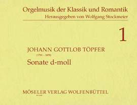 Toepfer, J G: Sonate d-Moll D minor