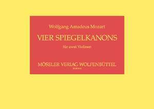 Mozart, W A: Vier Spiegelkanons