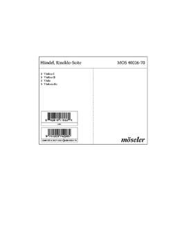 Handel, G F: Rinaldo-Suite HWV 7